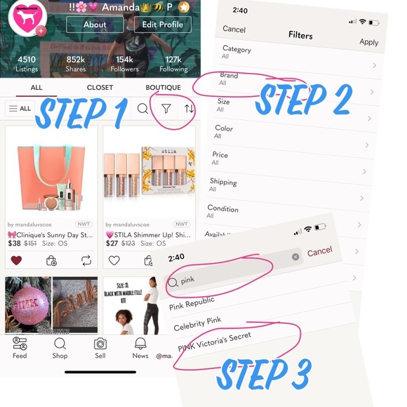 💗VS PINK CLOTHING - ACCESSORIES- Collectibles - BEAUTY 💗 - Picture 2 of 2